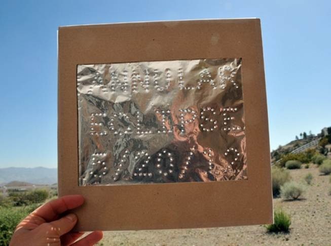 Annular Eclipse May 2012 pin holes by Richard Price