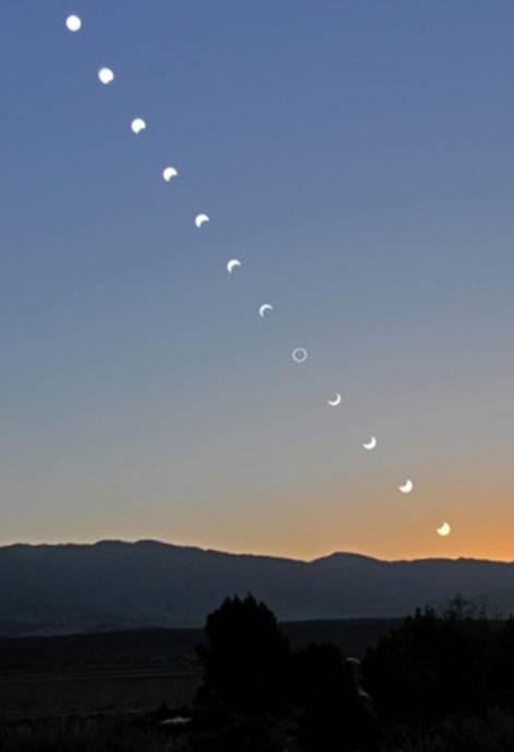 Annular Eclipse May 2012 progression by Richard Price