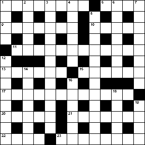 Cryptic Crossword Grid 7